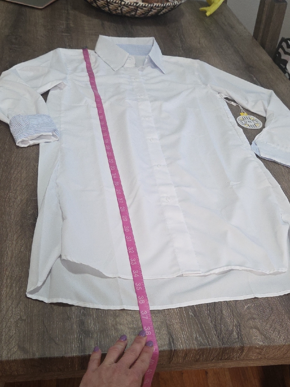 NEW! SUN50 White Long Sleeve Swim Cover-Up Shirt Relaxed High Low - Picture 5 of 13